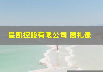 星凯控股有限公司 周礼谦